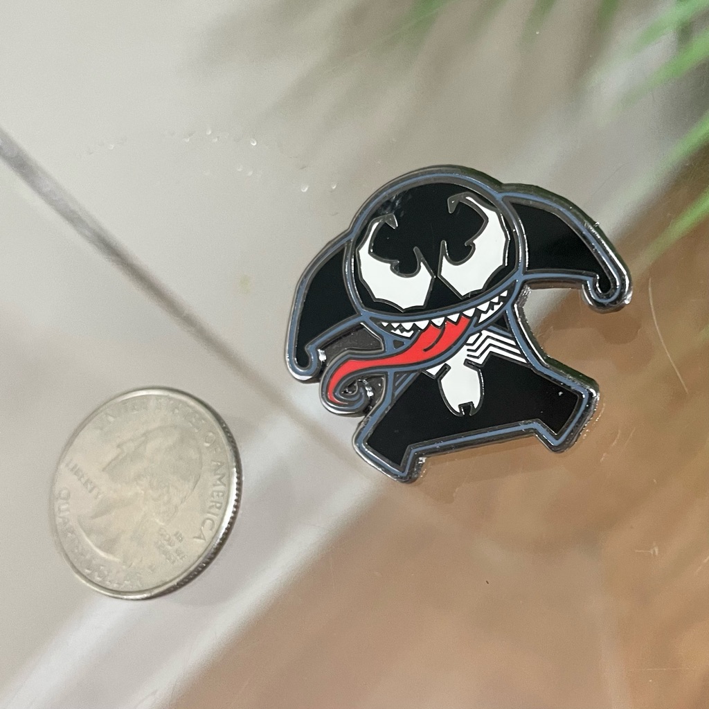 Venom Enamel Pin Mystery Kawaii Chibi Spider-Man Marvel Superhero Symbiote